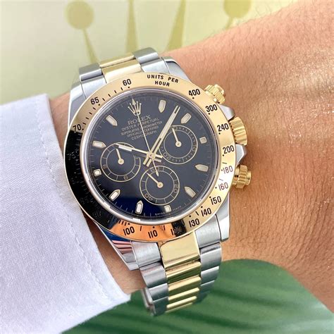 rolex daytona bicolor schwarz|Rolex daytona gold.